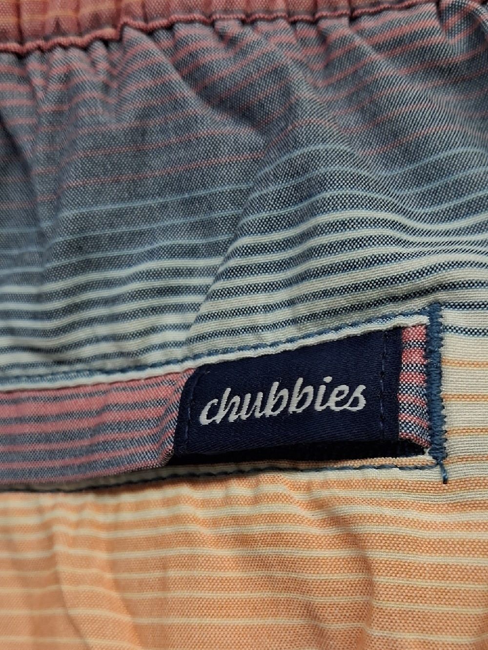 NWOT Mens Chubbies Multicolor Sunset Stripe Swim Trunks - Picture 5 of 6